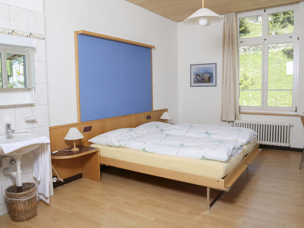 Alle Zimmer sind mit fliessend Wasser ausgestattet