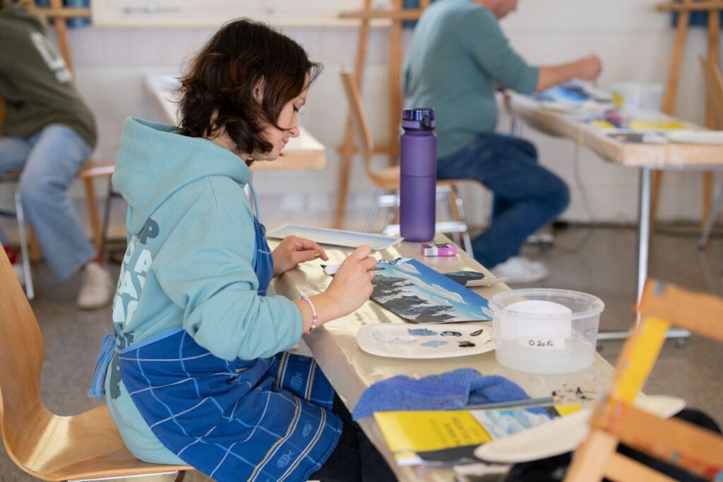 ausprobieren und malen